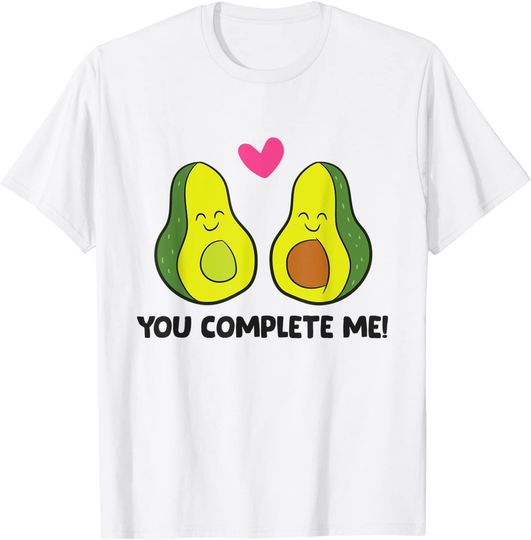 Discover T-shirt Unissexo com Avocado You Complete Me