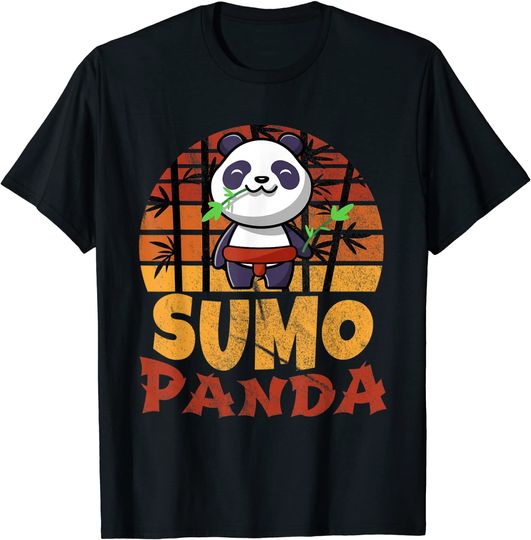 Discover T-shirt Unissexo com Sumo Panda