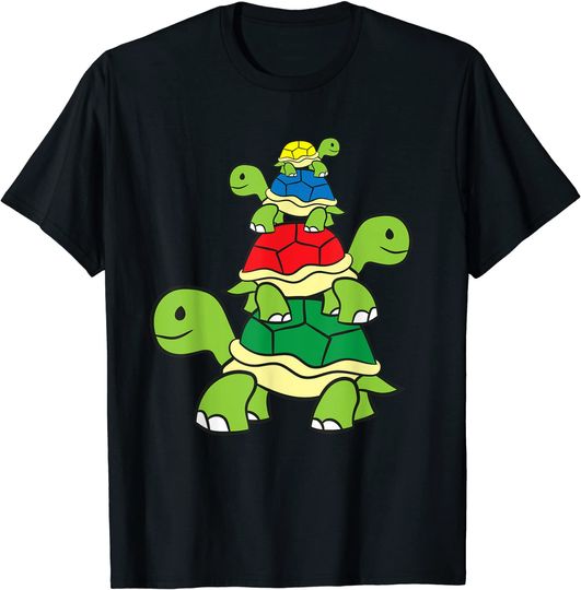 Discover T-shirt para Homem e Mulher Tartaruga de Divertidos Animados