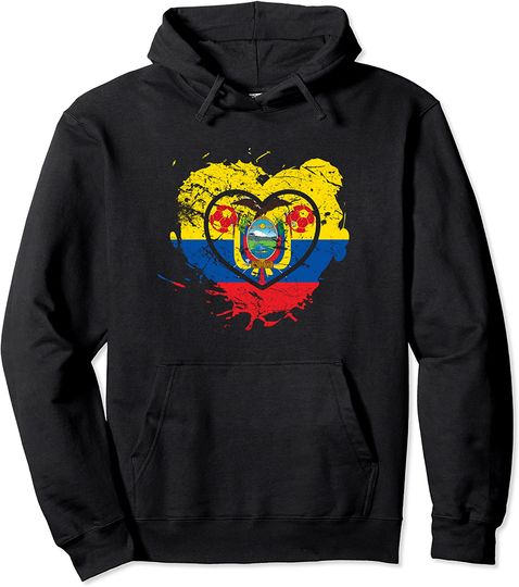Discover I Love Ecuador, I Love Soccer Pullover Hoodie