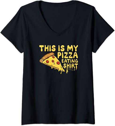 Discover T-shirt de Mulher This Is My Pizza Eating Shirt