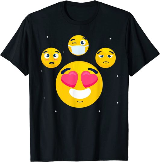 Discover T-shirt Unissexo Emoji de Amor dos Namorados