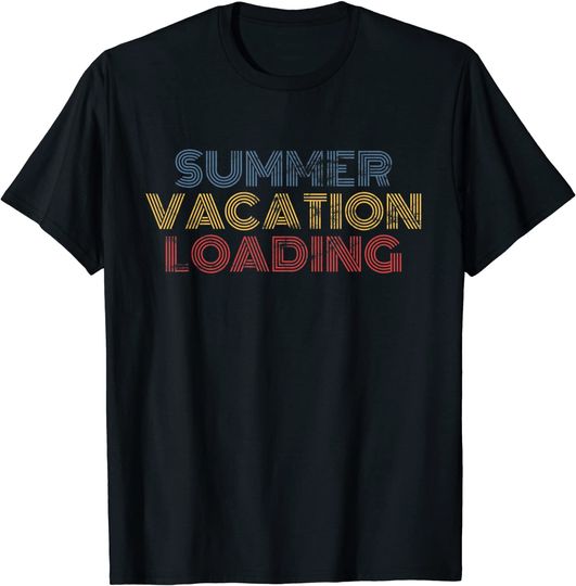 Discover T-shirt Unissexo Férias de Verão Carregando