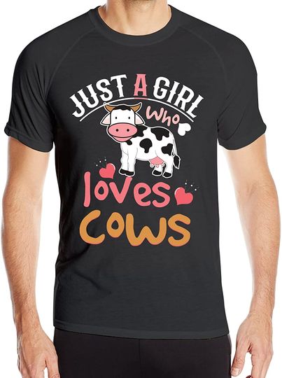 Discover Camisete de Homem com Amor de Vaca Just A Girl Who Loves Cows