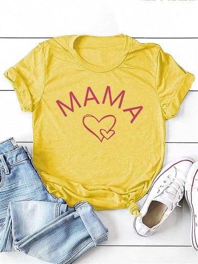 Discover T-shirt Unissexo Amor de Mama 2 Corações