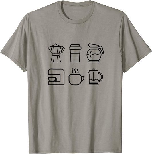 Discover T-shirt Unissexo com Café, Amantes do Café