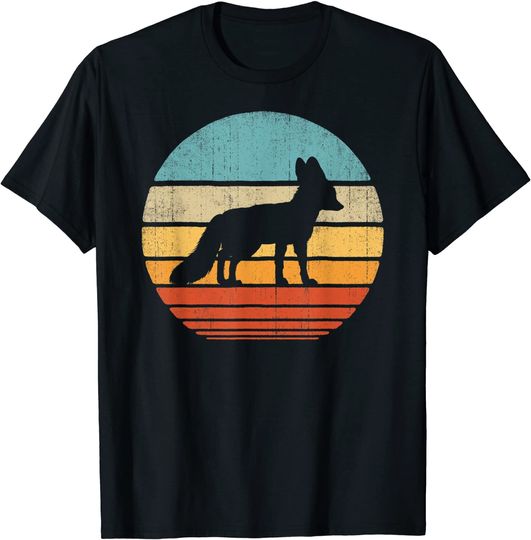Discover T-shirt Unissexo com Estampa de Raposa Fennec Retro