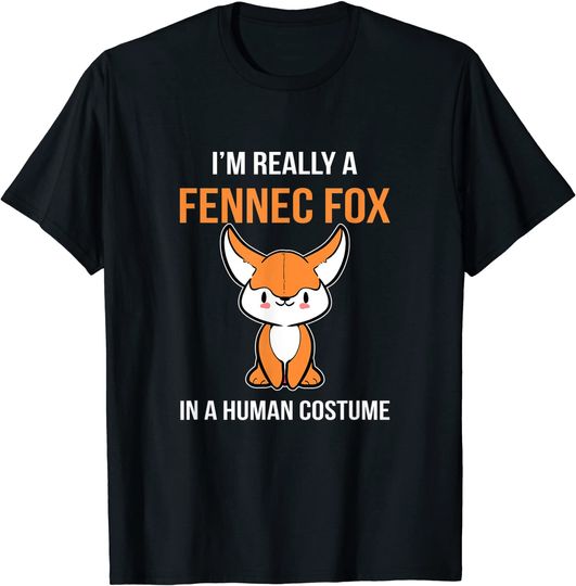 Discover T-shirt Unissexo I’m Really A Fennec Fox I A Human Costume