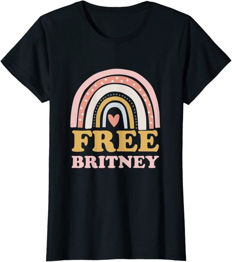 Discover T-shirt de Mulher com Arco-Íris Free Britney