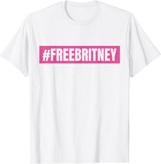 T-shirt Unissexo Hashtag Free Britney