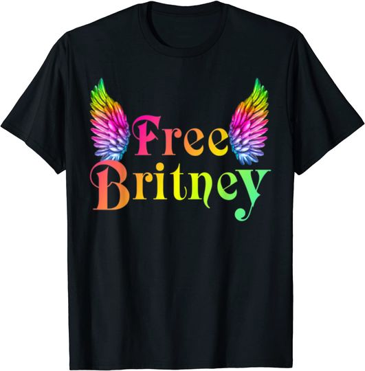 Discover T-shirt Unissexo com Estampa Colorida Free Britney