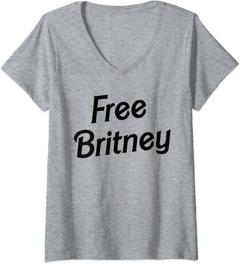Discover Camisete Feminina Free Britney Decote em V