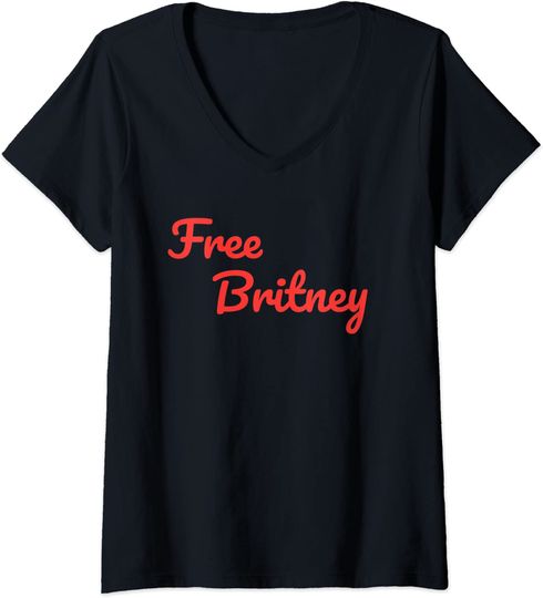Discover Camisete Feminina Free Britney com Decote em V