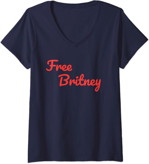 Discover Camisete Feminina Free Britney com Decote em V