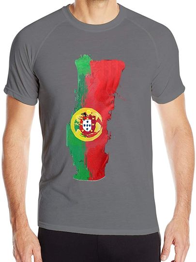 Discover T-shirt de Homem de Treino Mapa de Portugal