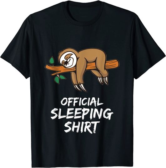 Discover T-shirt Unissexo Urso Preguiçoso de Dormir