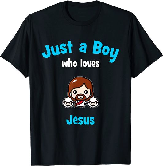 Discover Camisete de Homem Just A Boy Who Loves Jesus