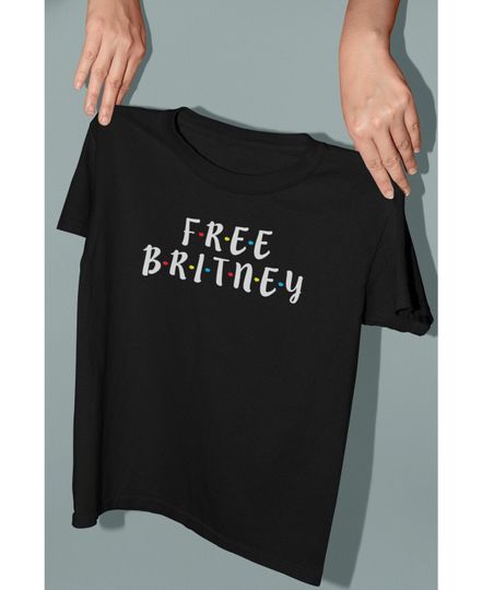 Discover T-shirt Unissexo com Manga Curta Free Britney