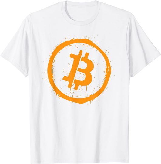 Discover T-shirt Unissexo com Estampa de Bitcoin