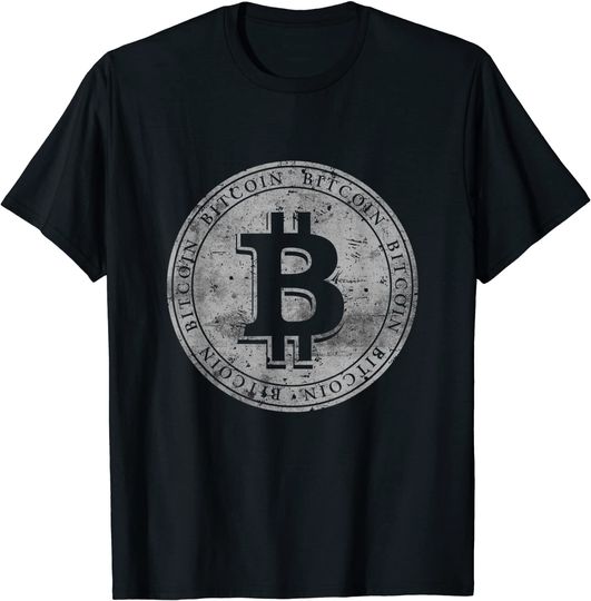 Discover T-shirt Unissexo Bitcoin Vintage