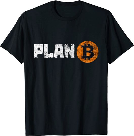 Discover T-shirt Unissexo com Bitcoin Vintage