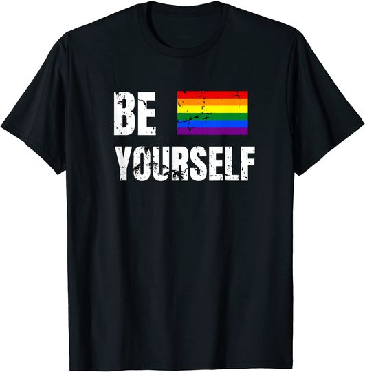 Discover T-shirt Unissexo Be Yourself Orgulho LGBT