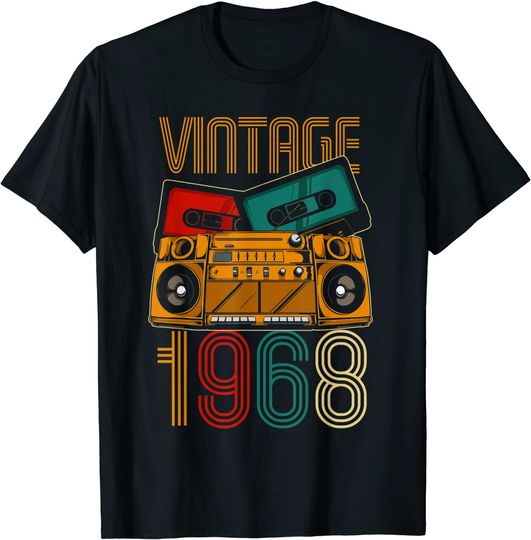 Discover T-shirt Unissexo Vintage Cassetes de 1968
