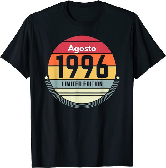 Discover T-shirt Unissexo Presente de Aniversário em Agosto de 1996