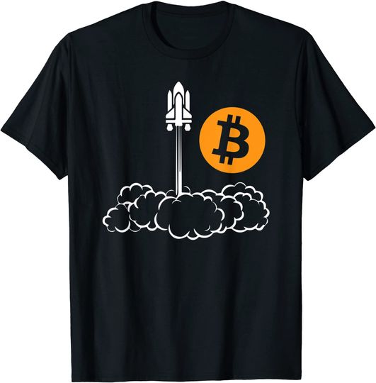 T-shirt Unissexo Bitcoin para a Outra Planeta