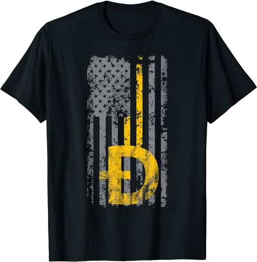 T-shirt Unissexo com Dogecoin Moeda Digital