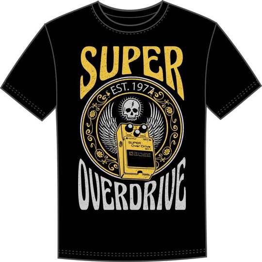 Discover T-shirt Unissexo com Música Super Overdrive