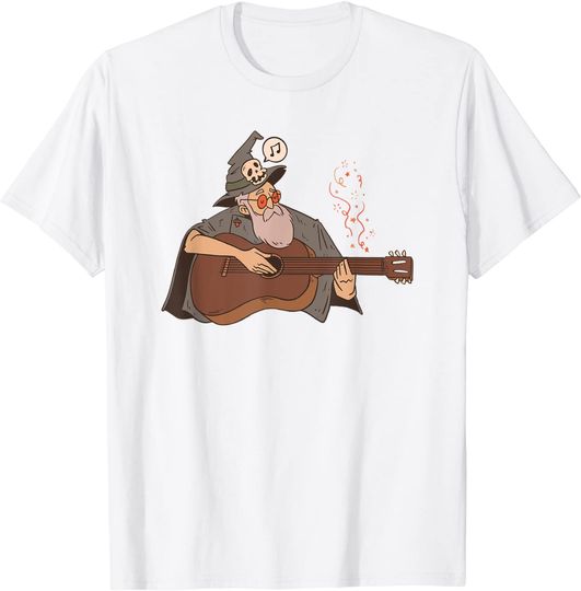 Discover T-shirt Unissexo Mago Feiticeiro da Música com Guitarra