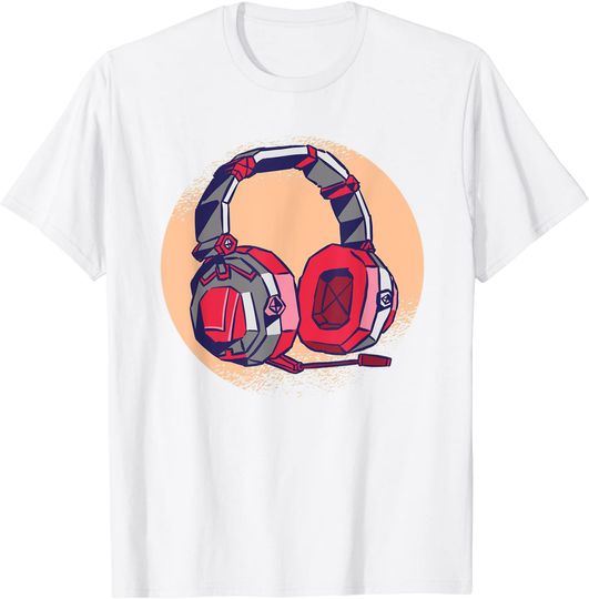 Discover T-shirt Unissexo Auriculares Gamer Música