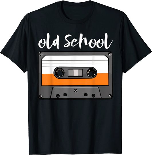 Discover T-shirt Unissexo Cassete de Registro de Música
