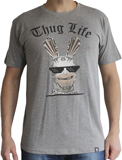Discover T-shirt Unissexo Thug Life Coelho com Óculos Pretos Cool