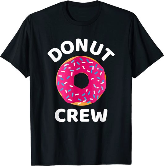 T-shirt Unissexo de Manga Curta Donut Crew