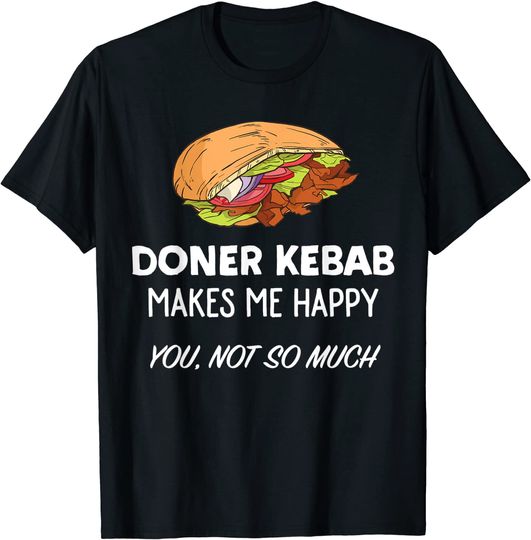 T-shirt Unissexo com Doner Kebab Presentes do Amor