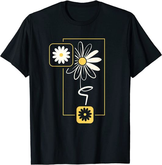 Discover T-shirt Unissexo com Estampa Flores de Verão