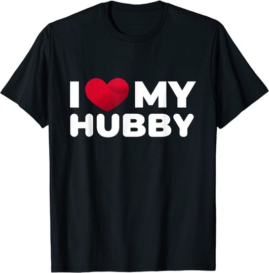 Discover T-shirt Unissexo I Love My Hubby Dia dos Namorados