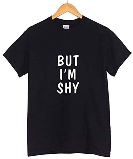 Discover T-shirt de Mulher de Manga Curta But I’m Shy