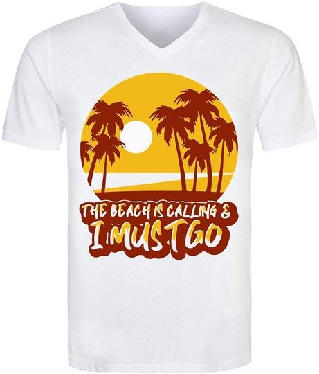 Discover T-shirt Unissexo The Beach is Calling Summer Férias de Verão