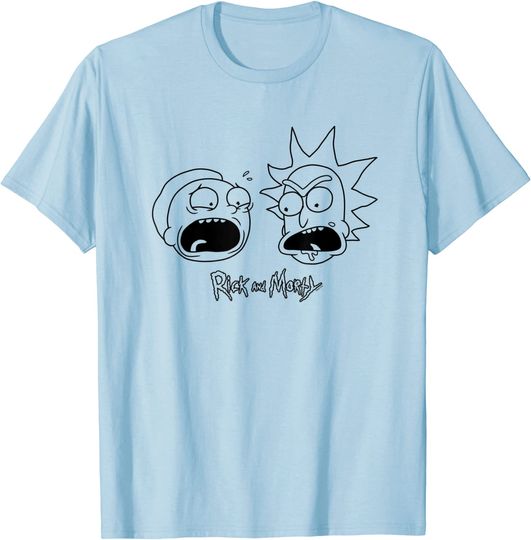 Discover T-shirt Unissexo Cabeça de Rick & Morty Divertida