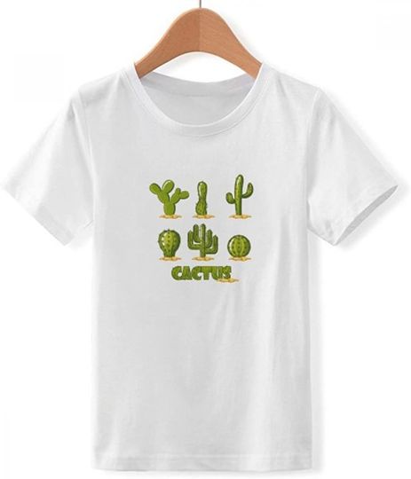 Discover T-shirt Unissexo de Manga Curta Jardim de Cactos