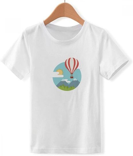 Discover T-shirt Unissexo com Estampa Balão de Ar Quente