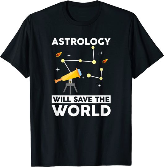 Discover T-shirt Unissexo com Signo do Zodíaco Astrologia