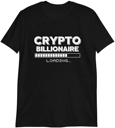 Discover T-shirt Unissexo com Criptomoeda Crypto Millionaire Loading