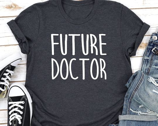 Discover T-shirt Unissexo com Profissão Future Doctor