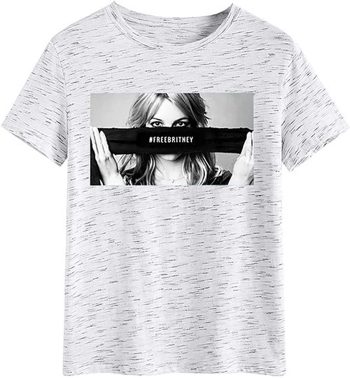 Discover T-shirt de Mulher de Mangas Curtas Free Britney