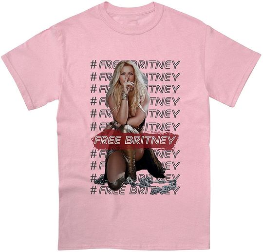 Discover T-shirt de Mulher Britney Spears com Hashtag Free Britney