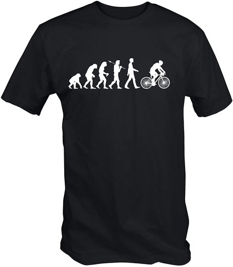 Camisete para Homem com Evolução do Ciclismo
